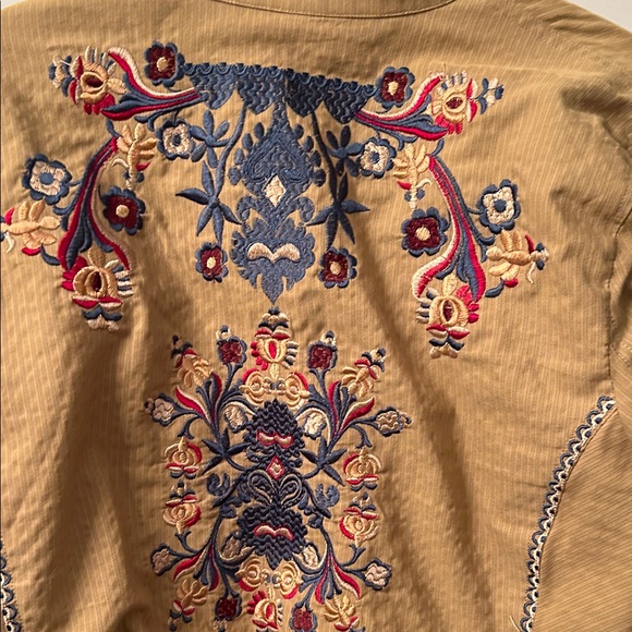 Coldwater Creek khaki Embroidered Utility Jacket - Picture 8 of 16